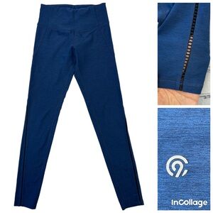 C9 Champion Navy Blue High Waist 28” leggings with cut out detailing size S